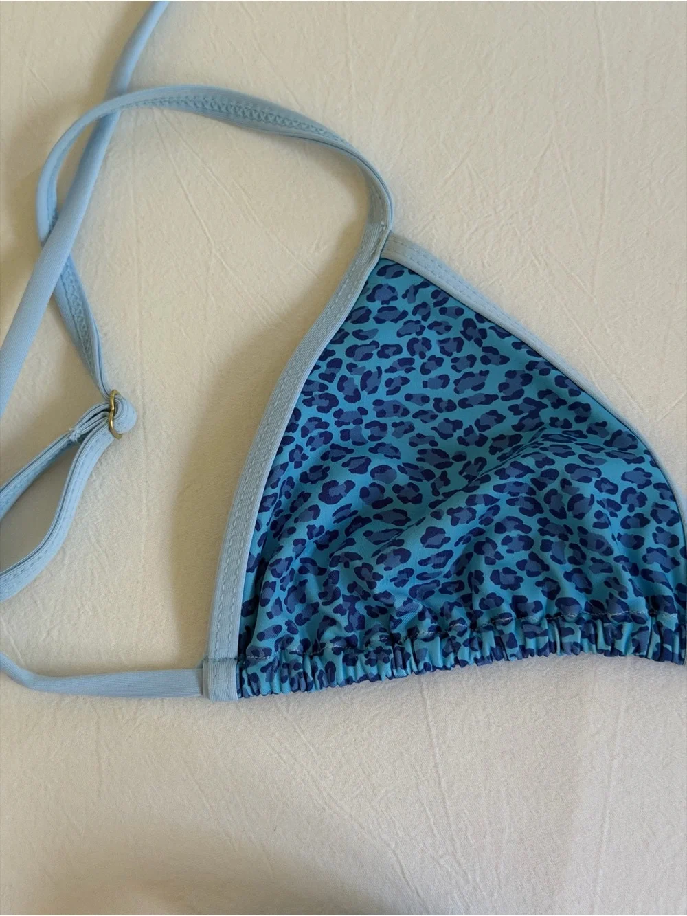 Frankie’s bikinis blue leopard bikini